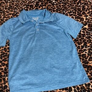 Hanes Kids Heather Blue Polo Shirt